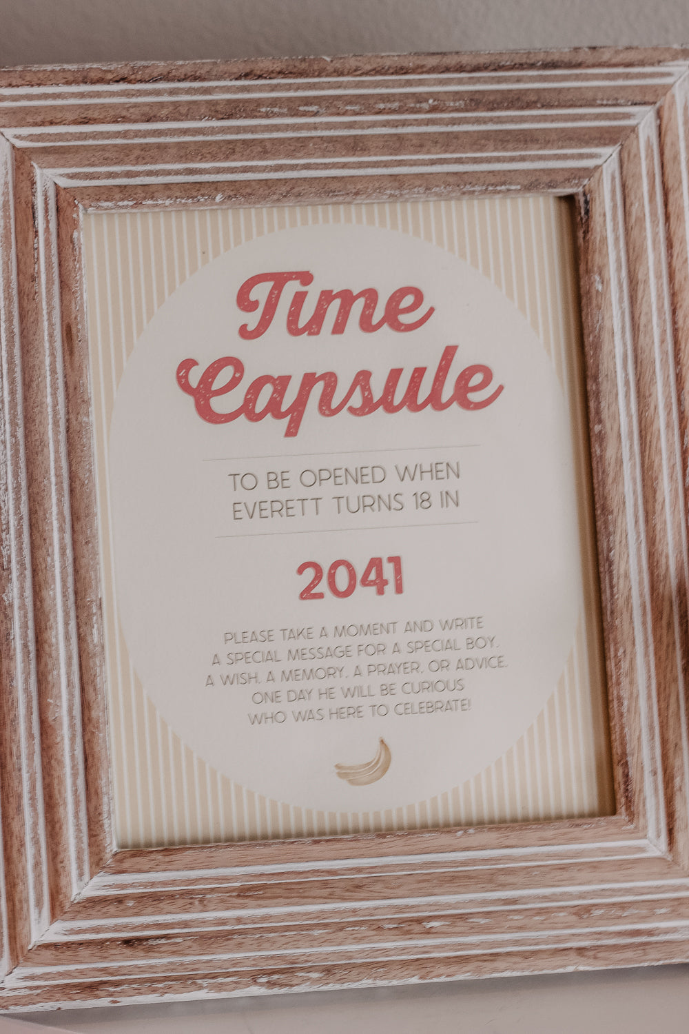 Curious Monkey Time Capsule Sign/Memory Cards - Editable Digital Download